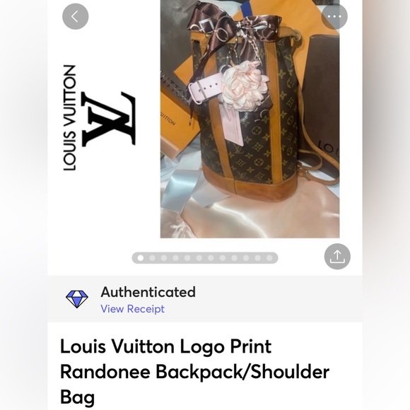 Louis Vuitton Logo Print Randonee Backpack - Picture 16 of 16